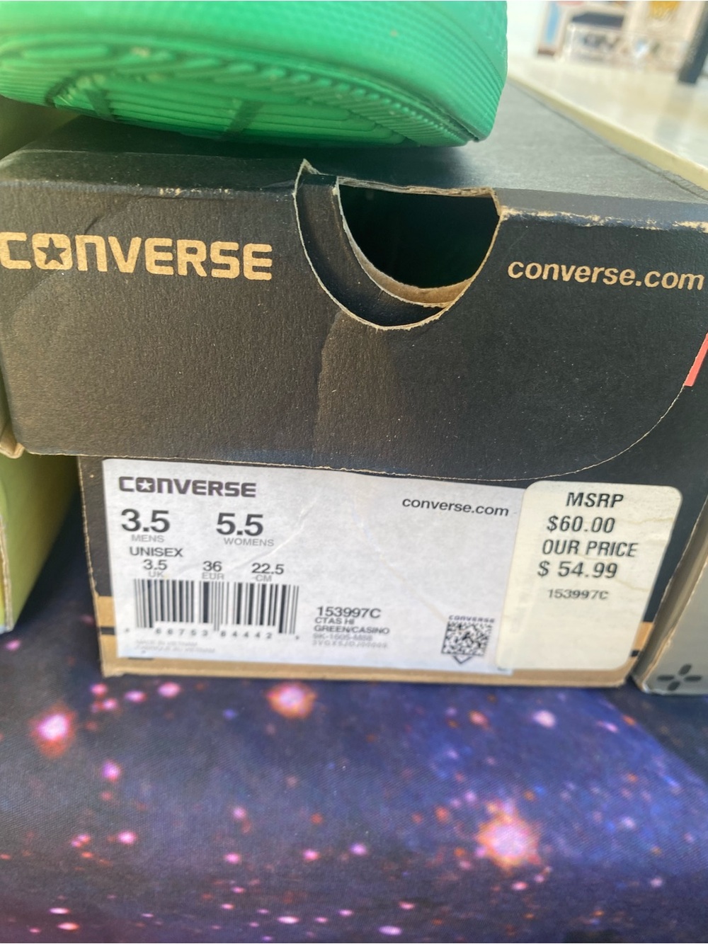 Converse Green Low-Top Canvas Sneaker - Picture 4 of 4